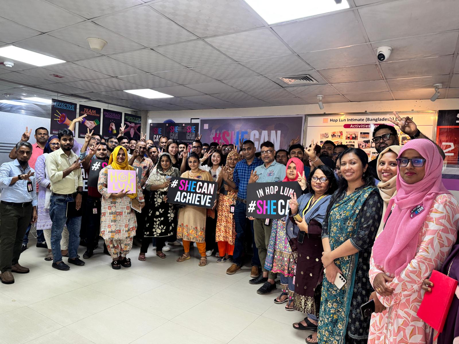 Hop Lun launches #SHECAN across multiple factories in Bangladesh